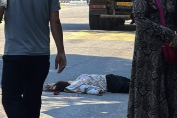 A teacher is crushed by a truck passing her